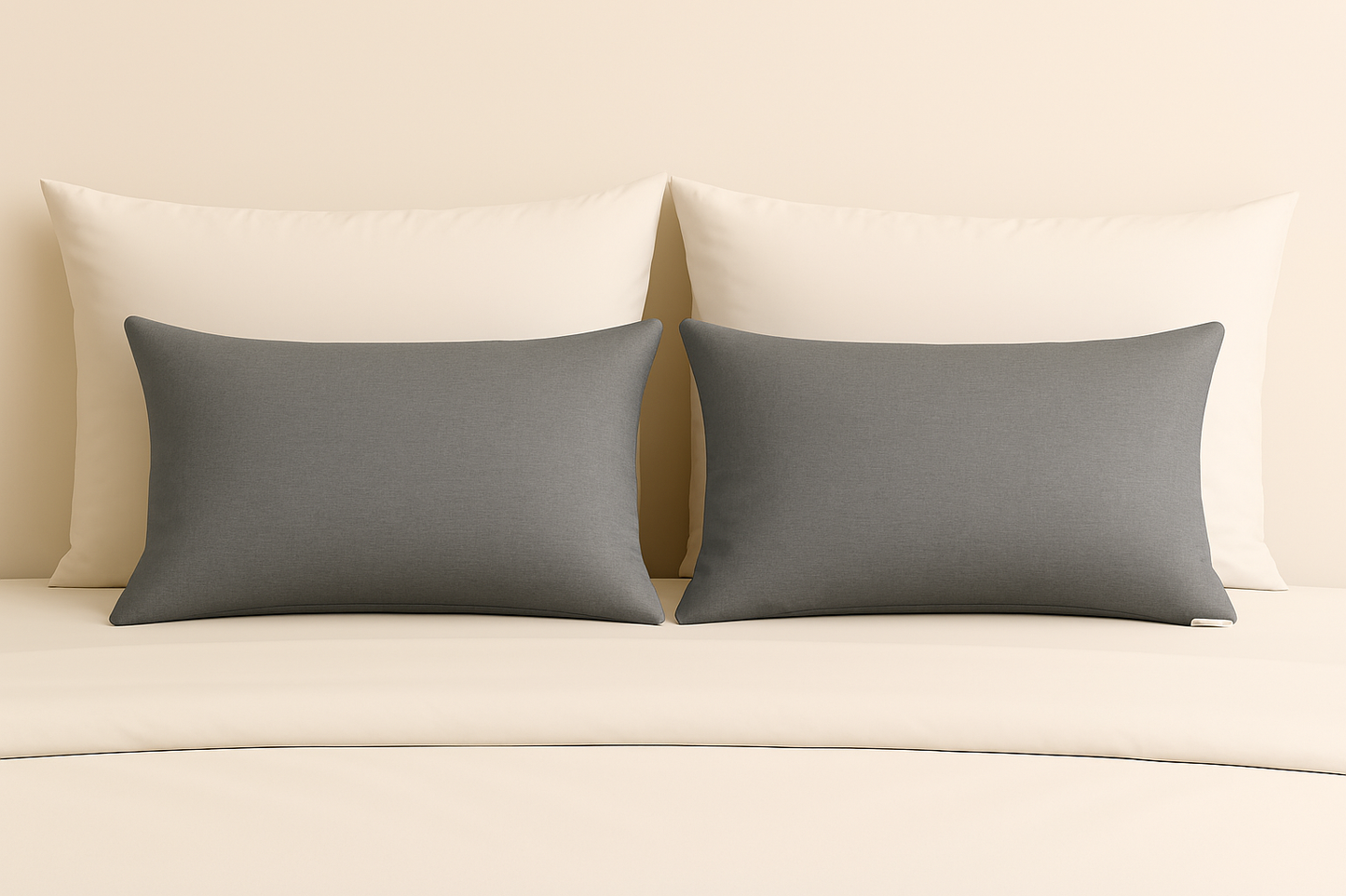 Almohada Suave con Cierre Matrimonial (Par)