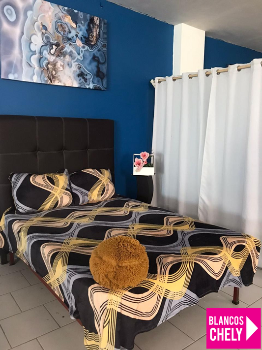Combo Frazada+Par de Almohadas Estampadas