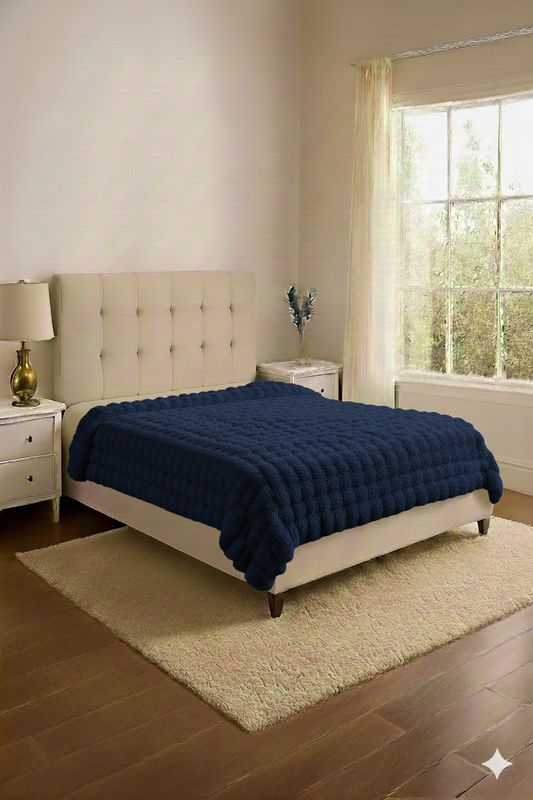 Frazada Pelo de Conejo Matrimonial