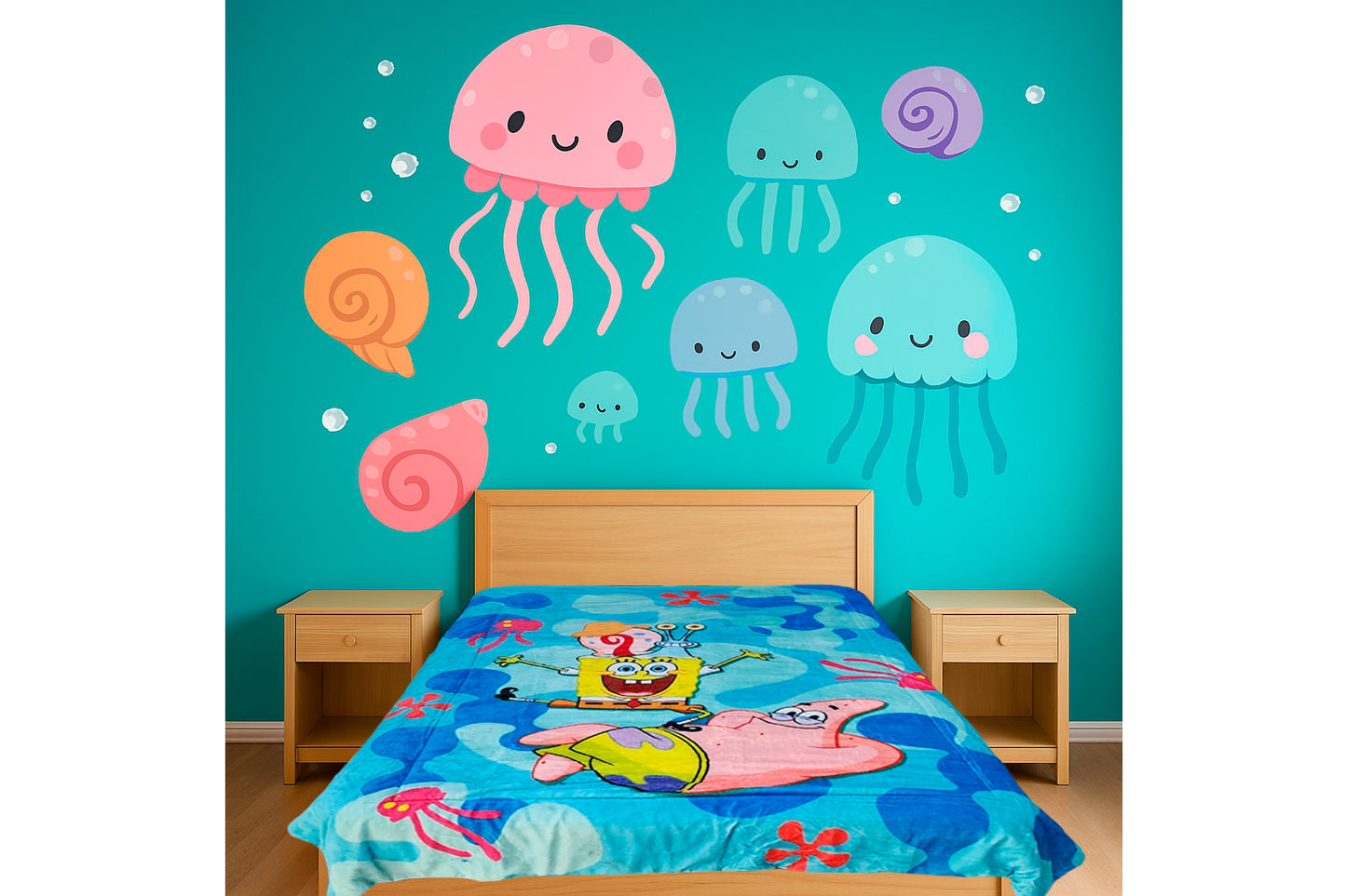 Cobertor de Personajes Matrimonial Para Niño