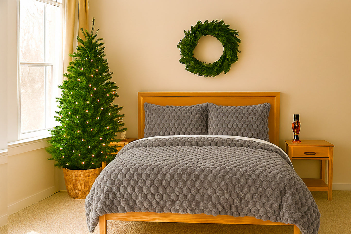 Cobertor Pelo de Conejo Cal King